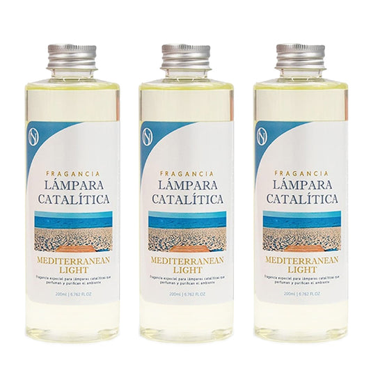 Pack 3x Fragancia Para Lámpara Catalítica 500ml: Aroma Mediterranean Light - Disfruta De Tu Aroma Favorito Más Tiempo_0