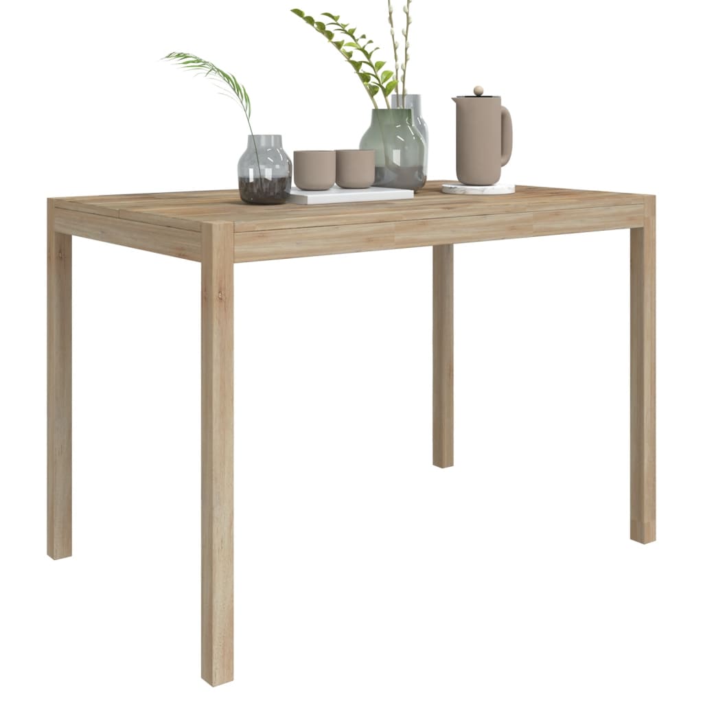 Mesa De Comedor Madera Maciza De Acacia 110x70x75 Cm_1
