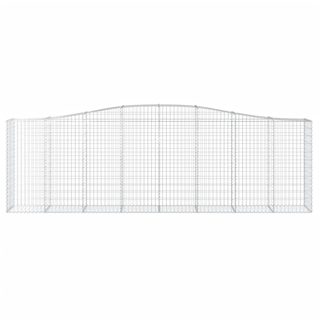 Cestas De Gaviones 5 Uds Forma De Arco Hierro 400x50x120/140 Cm_3