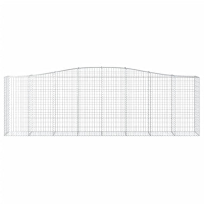 Cestas De Gaviones 5 Uds Forma De Arco Hierro 400x50x120/140 Cm_3