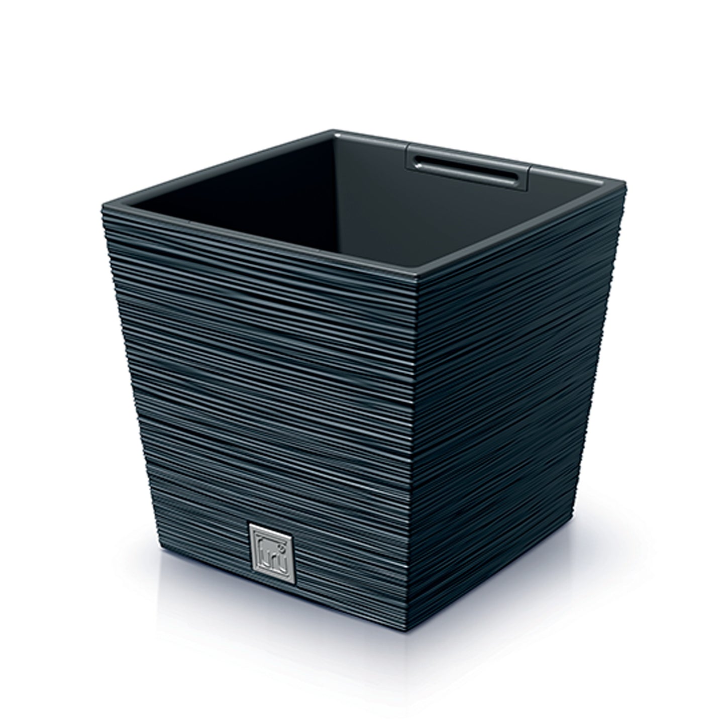 Macetero Color Antracita, Con Depósito, Colección Furu, De 24 X 24 X 23,5 Cm, Capacidad De 7,5 L._0