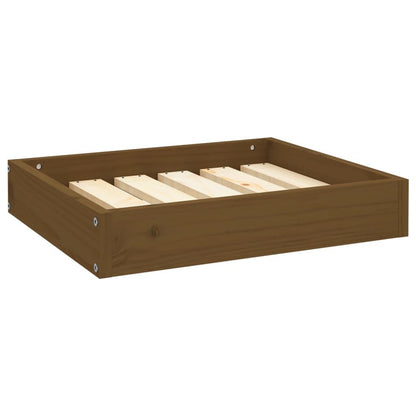 Vidaxl Cama Para Perros Madera Maciza Pino Marrón Miel 51,5x44x9 Cm_0