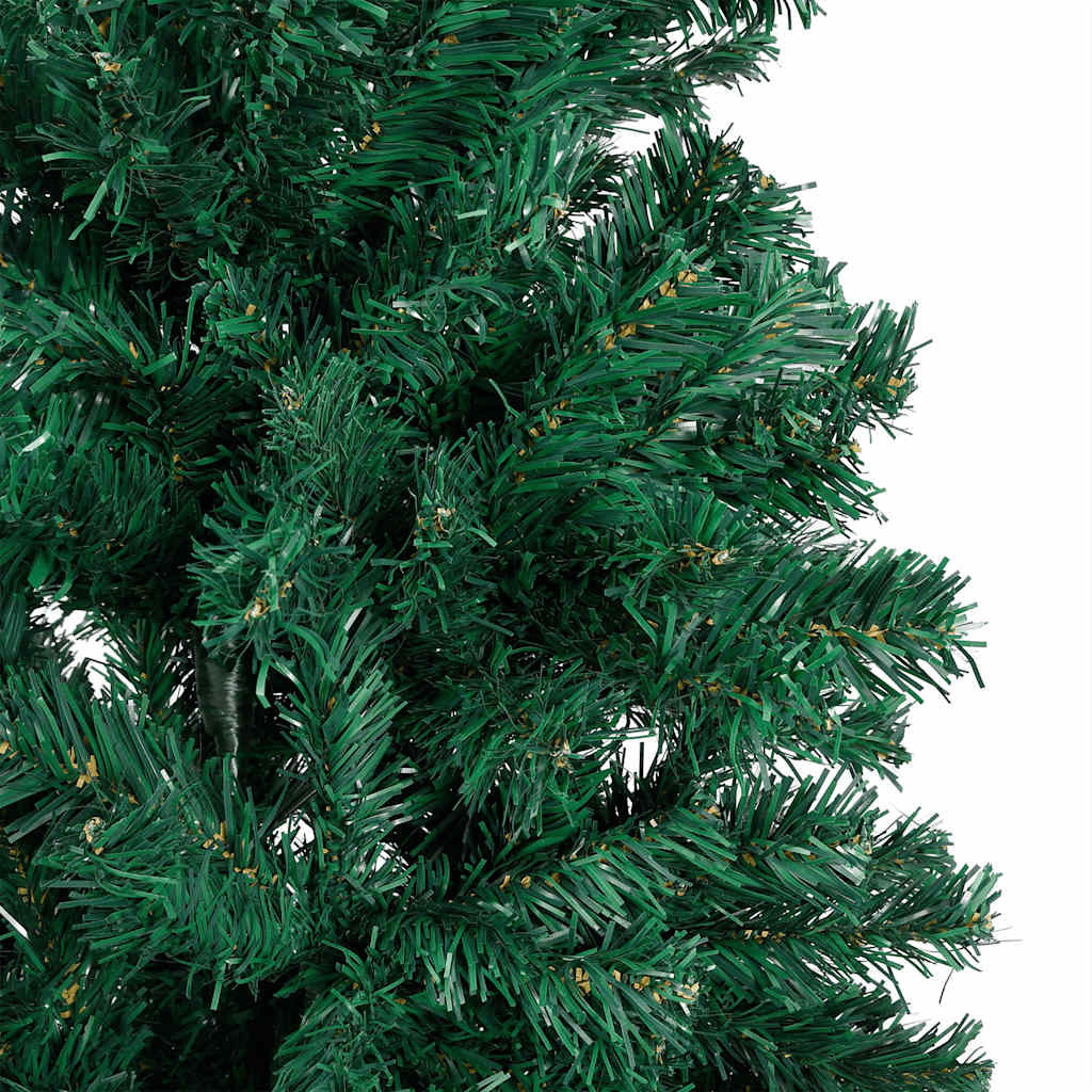 Vidaxl Árbol De Navidad Preiluminado Con Luces Y Bolas Verde 180 Cm_3