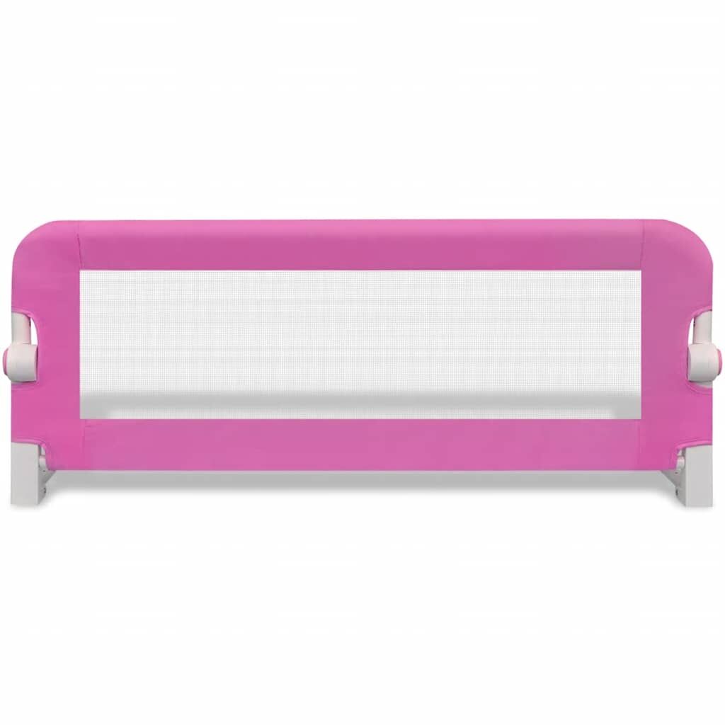 Vidaxl Barandilla De Seguridad Cama De Niño 2 Uds Rosa 102x42 Cm_3