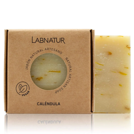 Jabón Natural Caléndula Premium Labnatur 100 g| Piel Sensible | Calmante | Regenerador Suave_0
