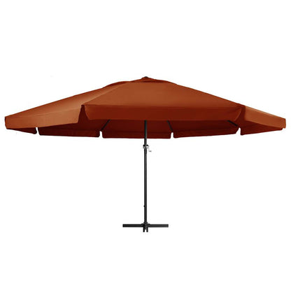 Vidaxl Sombrilla De Jardín Con Palo De Aluminio Terracota 600 Cm_1