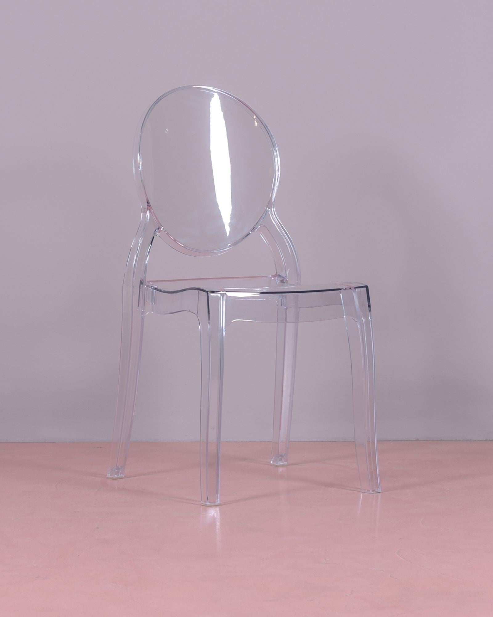 Silla De Comedor Retro De Plástico Transparente - Lousiana_0