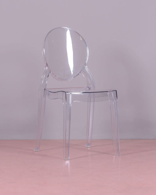 Silla De Comedor Retro De Plástico Transparente - Lousiana_0