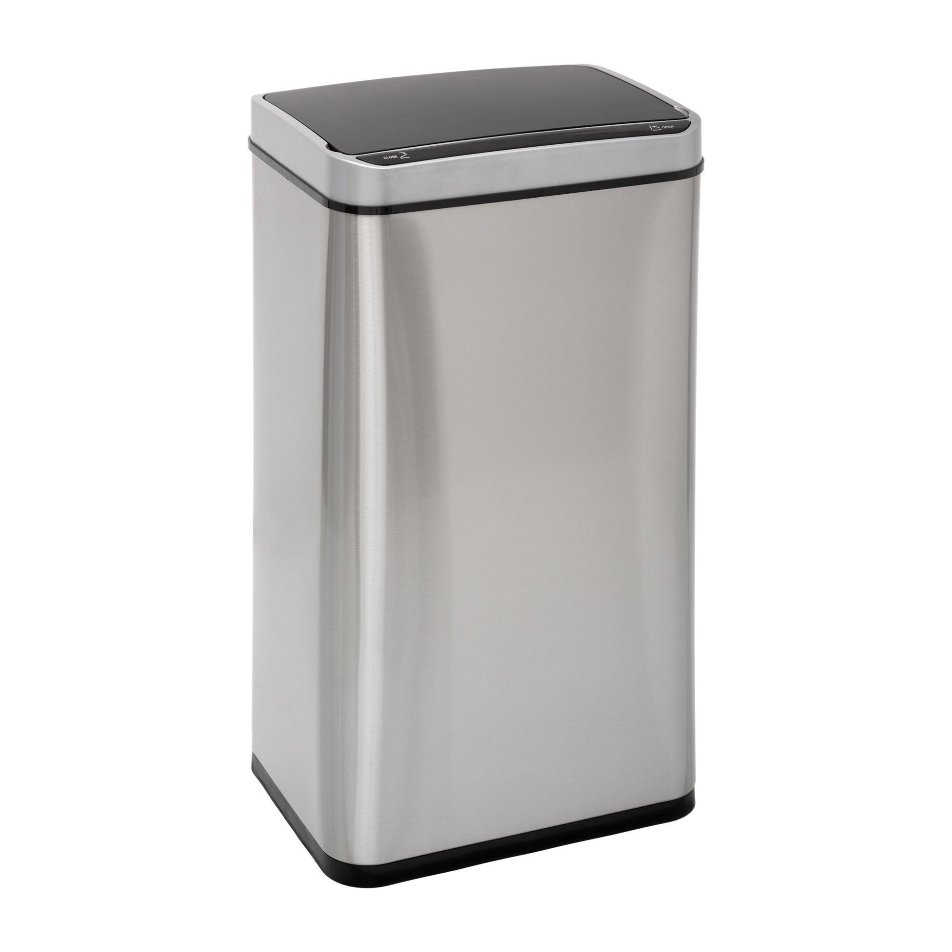 Papelera / Cubo De Basura / Contenedor De Residuos, Rectangular, Con Sensor, 40l_0
