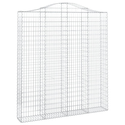 Cestas De Gaviones 3 Uds Forma De Arco Hierro 200x30x220/240 Cm_2
