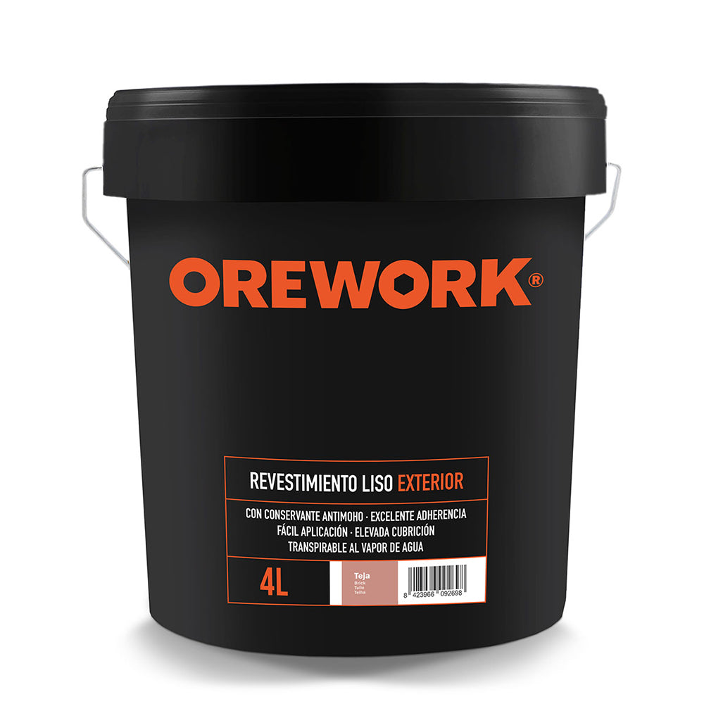 Revestimiento Liso Exterior Teja - 4 L_0
