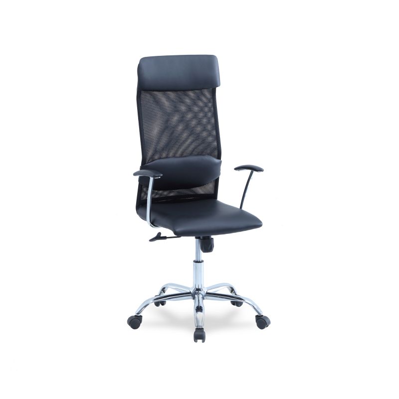 Silla De Oficina Neil Tejido, Cromado, 64 X 119 X 64_0