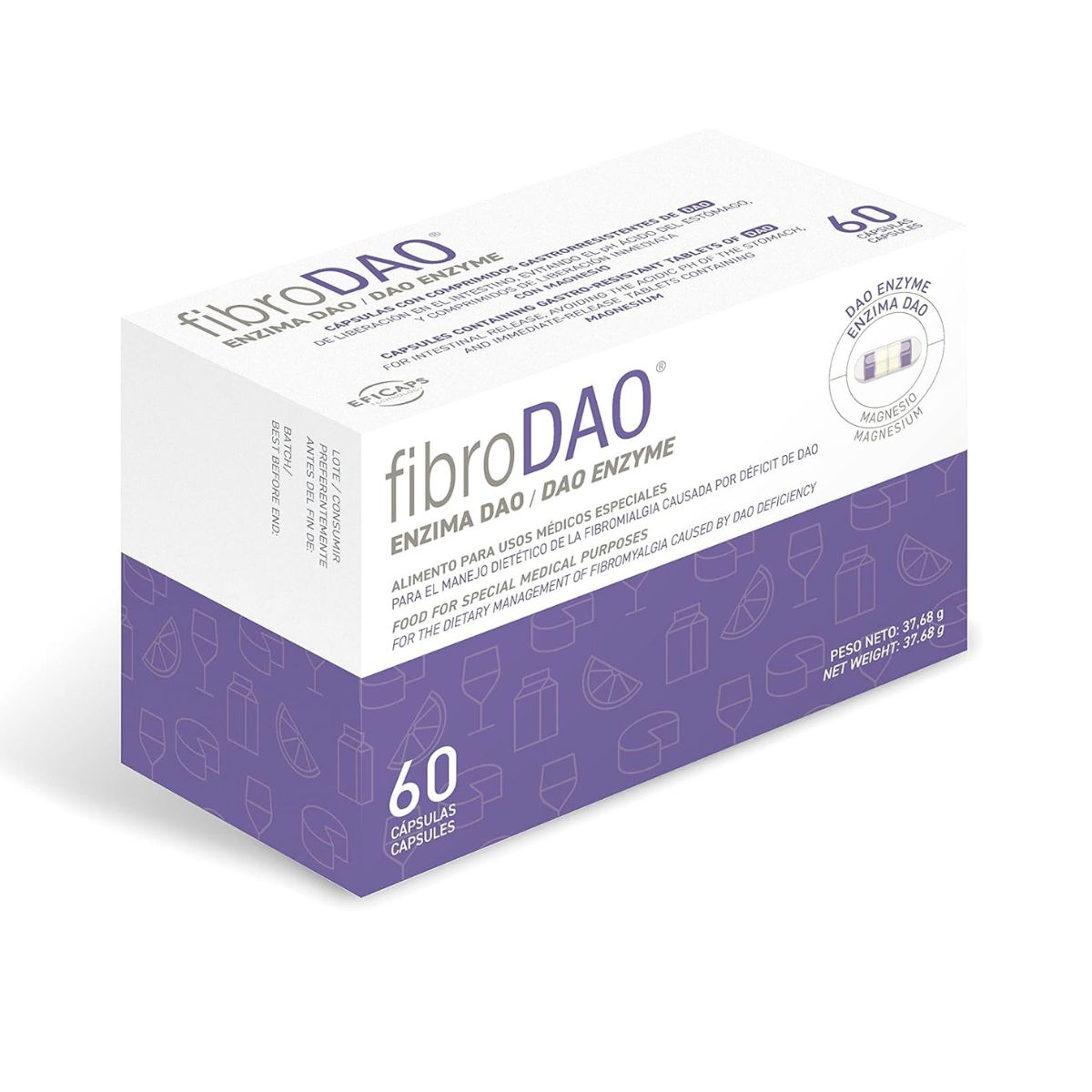 fibroDAO® 60 cápsulas con comprimidos gastrorresistentes