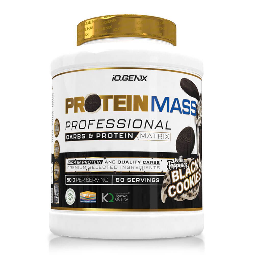 Protein Mass Profesional - 4 Kg - Black Cookies - Ganadores De Peso Con Proteína - Io.genix_0