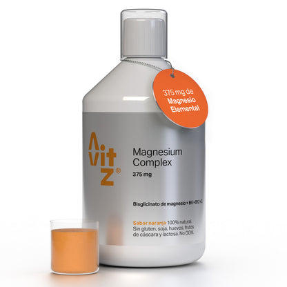 Avitz Magnesium Complex Líquido 500 Ml | Magnesio Bisglicinato + Vitaminas B6, B12 Y C_0