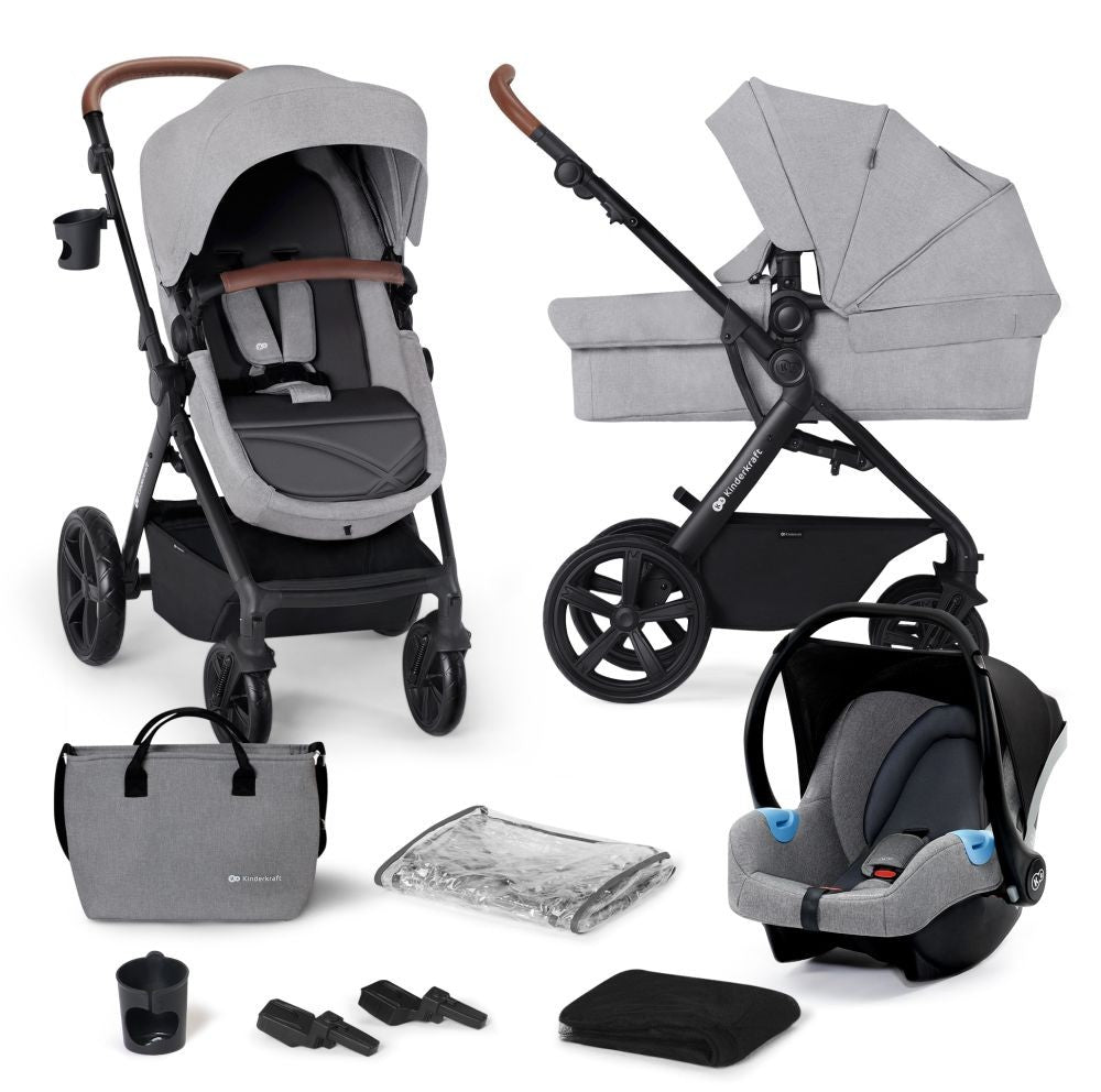 Carrito De Bebé Trio Convertible A-tour Hasta 22 Kg Light Grey_0