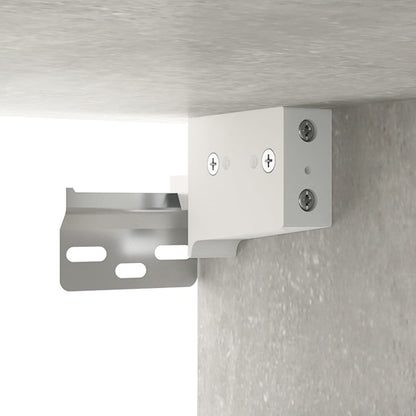 Armario Colgante De Pared Gris Hormigón 69,5x32,5x90 Cm / Vetonek_4