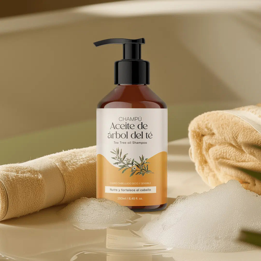 QKnatur - Champú Aceite Del Árbol Del Té 250 Ml. Elimina Caspa. Para El Picor Y La Irritación. Cuero Cabelludo Sensible_1