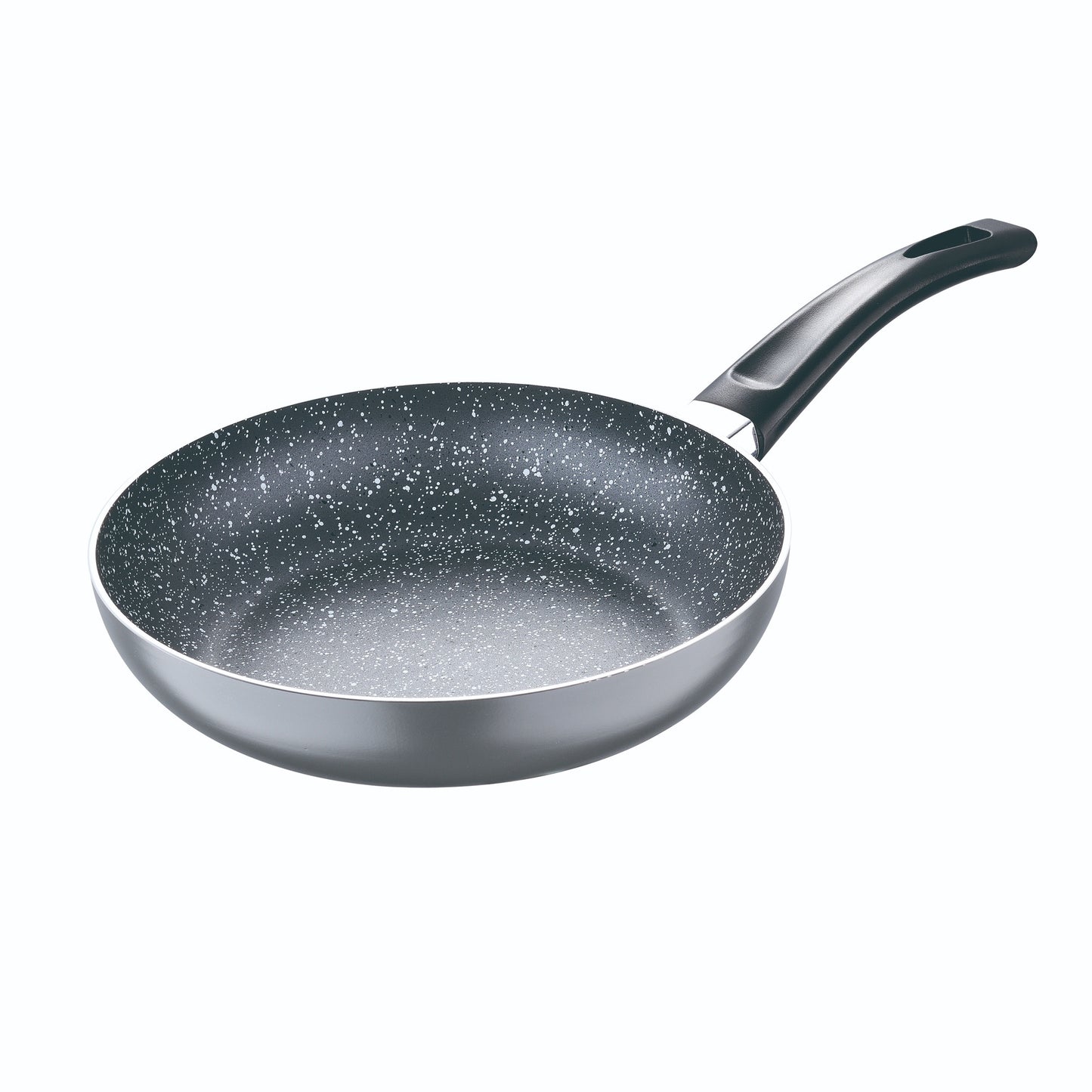 Set 3pc Sarten (16+20+24cm) Aluminio Prensado, Inducción, Negra Soul Marble Con Set 3pc Utensilios De Cocina Nylon_2