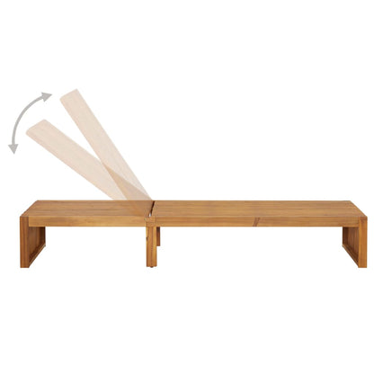 Tumbona Con Cojín Madera Maciza De Acacia_4