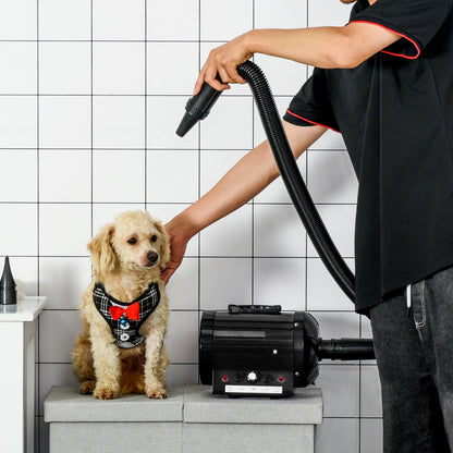 Pawhut Secador De Pelo Perros 2800w Temperatura Velocidad Del Viento Ajustable_1