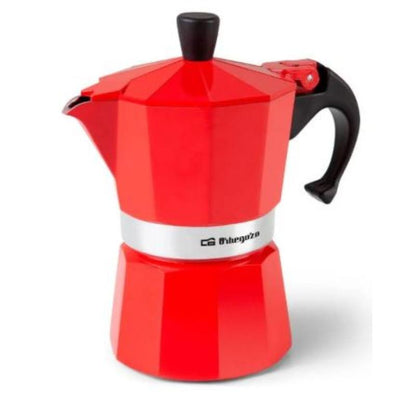 Orbegozo Cafetera Aluminio 6 Tazas Kfr 640 Roja Ref 17928_0