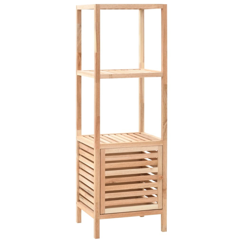 Mueble De Almacenaje Baño Madera Maciza Nogal 39,5x35,5x123 Cm_0