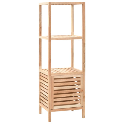 Mueble De Almacenaje Baño Madera Maciza Nogal 39,5x35,5x123 Cm_0