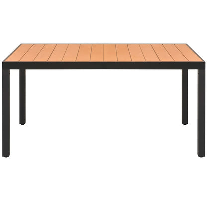 Vidaxl Set De Comedor De Jardín De 7 Piezas Pvc Ratán Negro Y Marrón_3