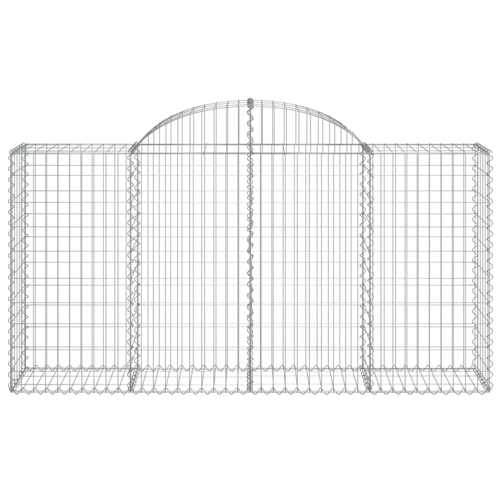 Cestas De Gaviones 15 Uds Forma De Arco Hierro 200x50x100/120cm_3