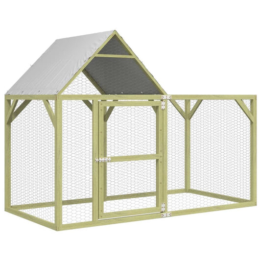 Vidaxl Gallinero Madera Maciza De Pino Impregnada 200x100x150 Cm_0