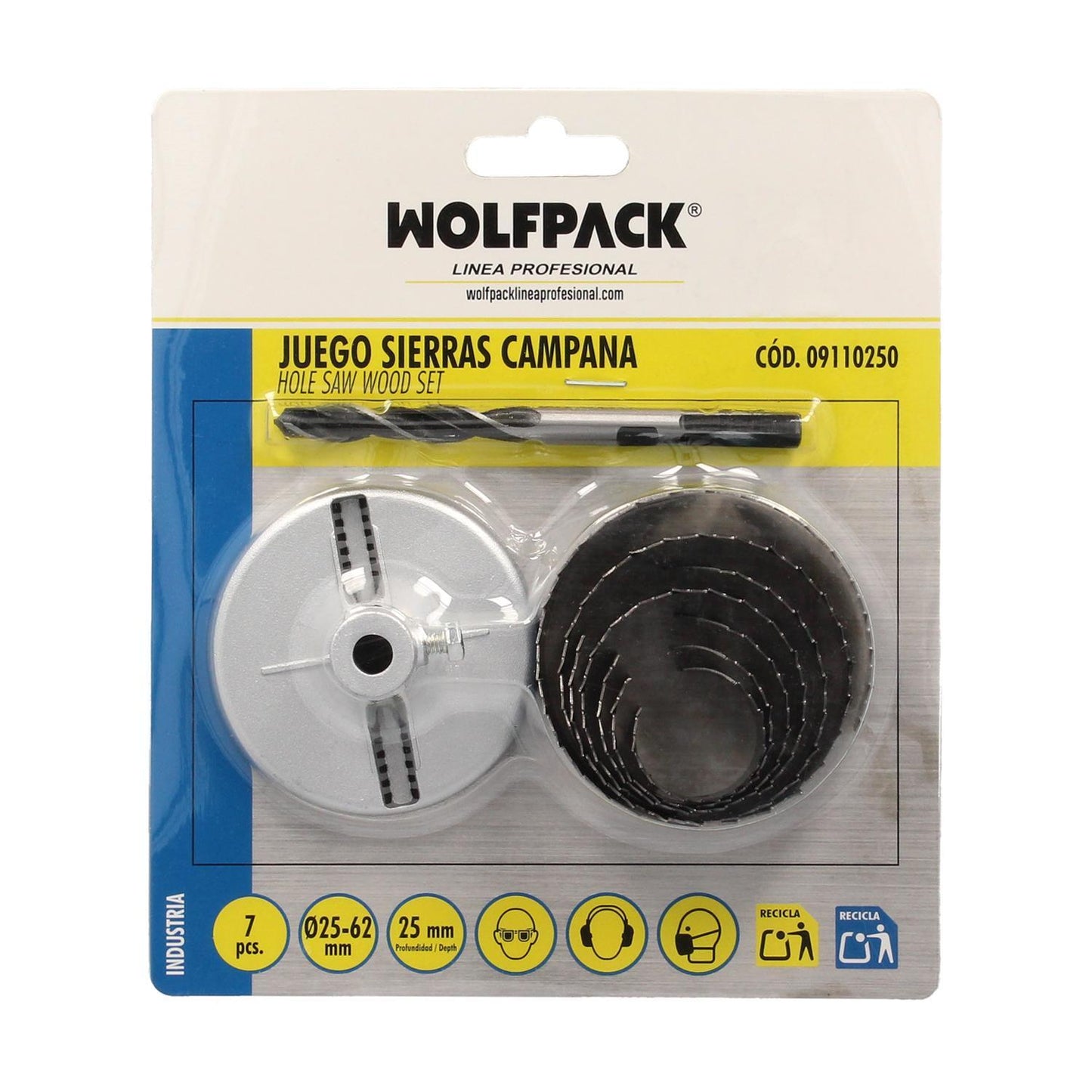 Juego Sierras Campana 25 Mm. 25/63 7 Piezas_2