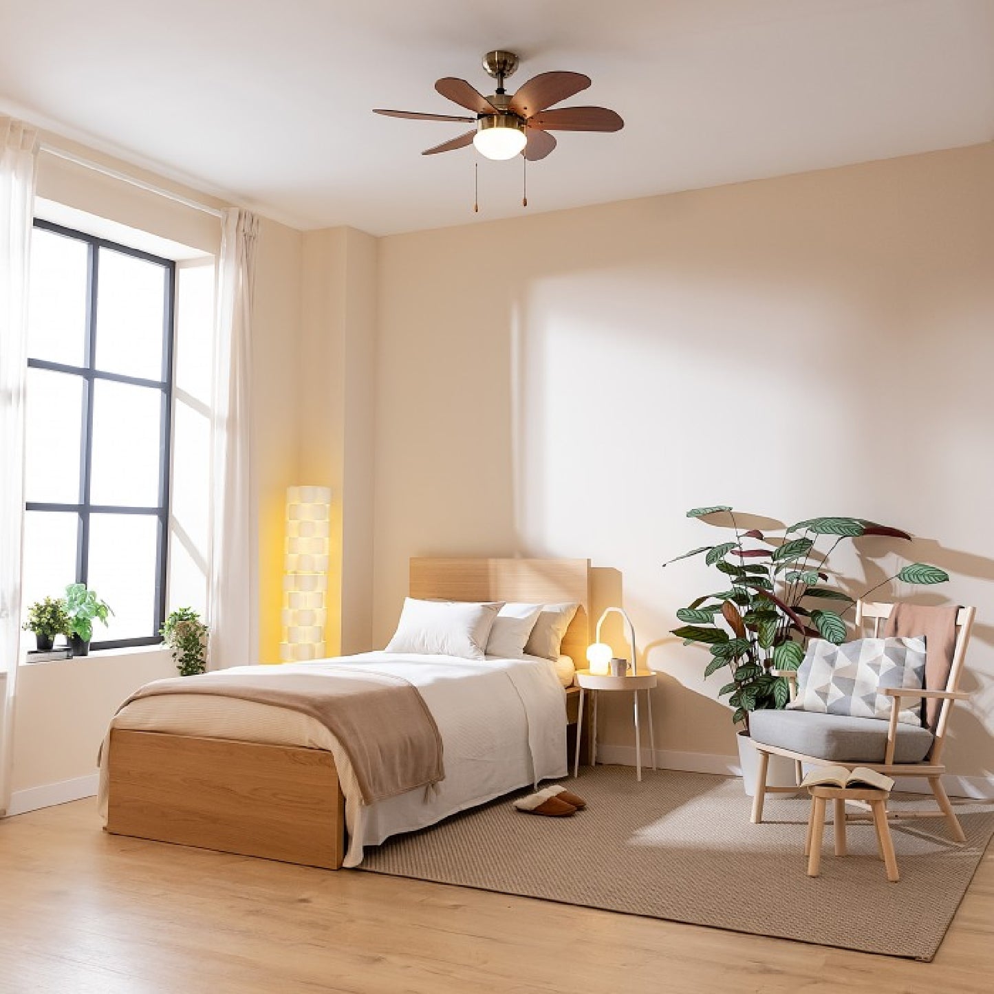 Cecotec Ventilador De Techo Con Luz Energysilence Aero 365 Gold&wood Cecotec_3