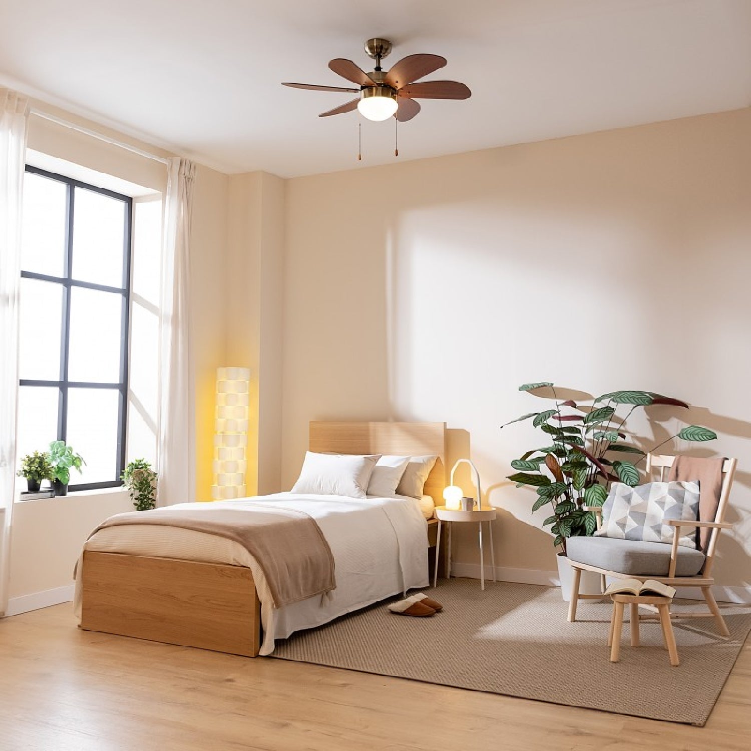 Cecotec Ventilador De Techo Con Luz Energysilence Aero 365 Gold&wood Cecotec_3