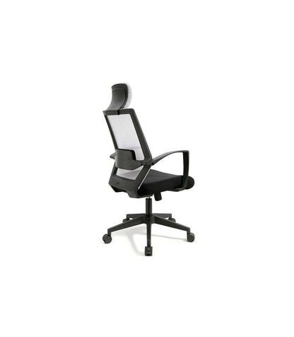 Silla Despacho Giratoria Elevable Acabado Negro/gris 63 Cm(ancho) 117-124 Cm(altura) 51cm(_3