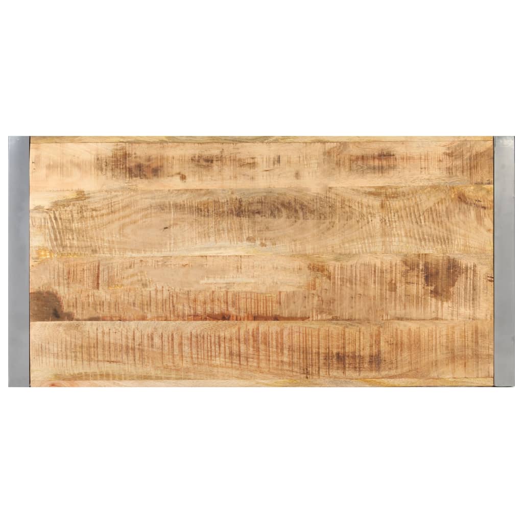 Mesa De Centro Madera De Mango Rugosa 120x60x40 Cm_1