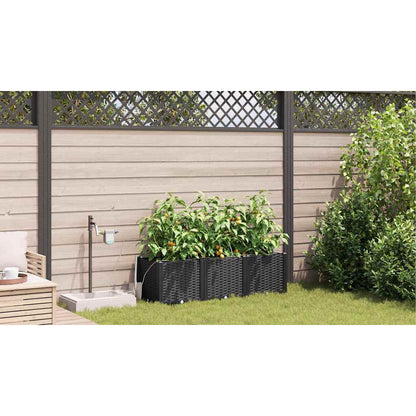 Vidaxl Jardineras Negro 120 X 40 X 37.5 Cm Acero_3