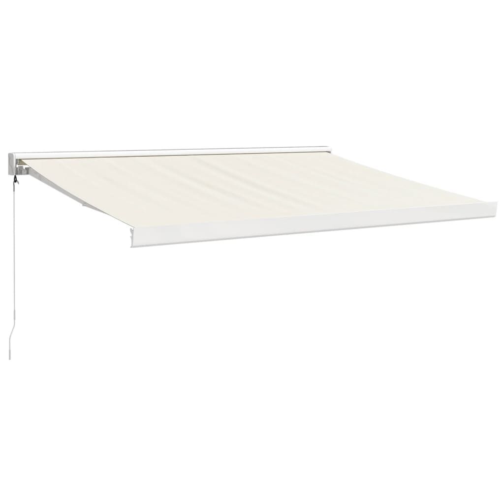 Vidaxl Toldo Retráctil Aluminio Y Tela Color Crema 3x2,5 M_0