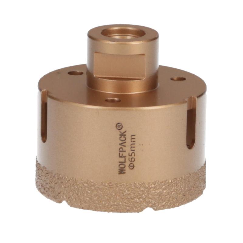 Corona Diamante Para Amoladora Ø 65 Mm. Conexión Rosca M14. Corte Seco_0