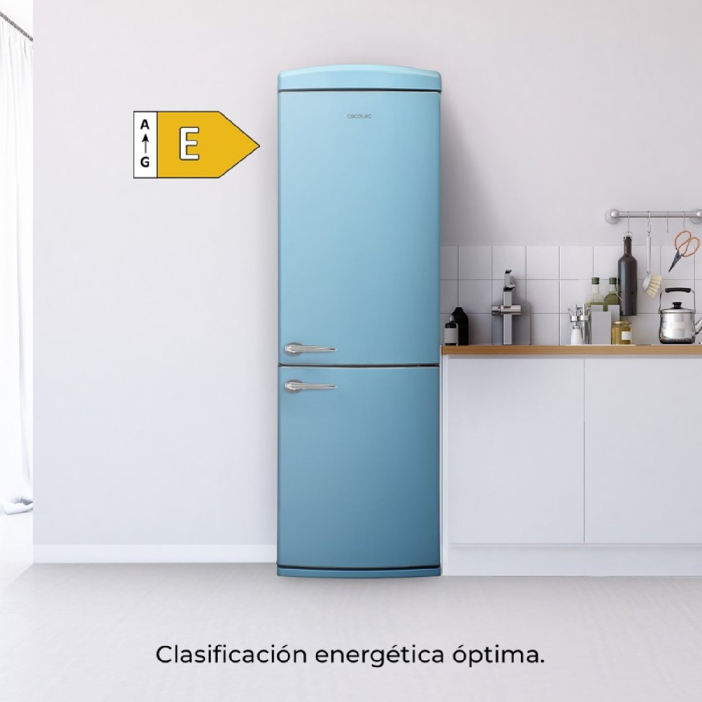 Cecotec Frigorífico Retro Bolero Coolmarket Combi Origin 294 Blue E_1