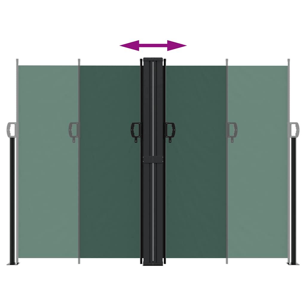 Vidaxl Toldo Lateral Retráctil Verde Oscuro 180x600 Cm_4