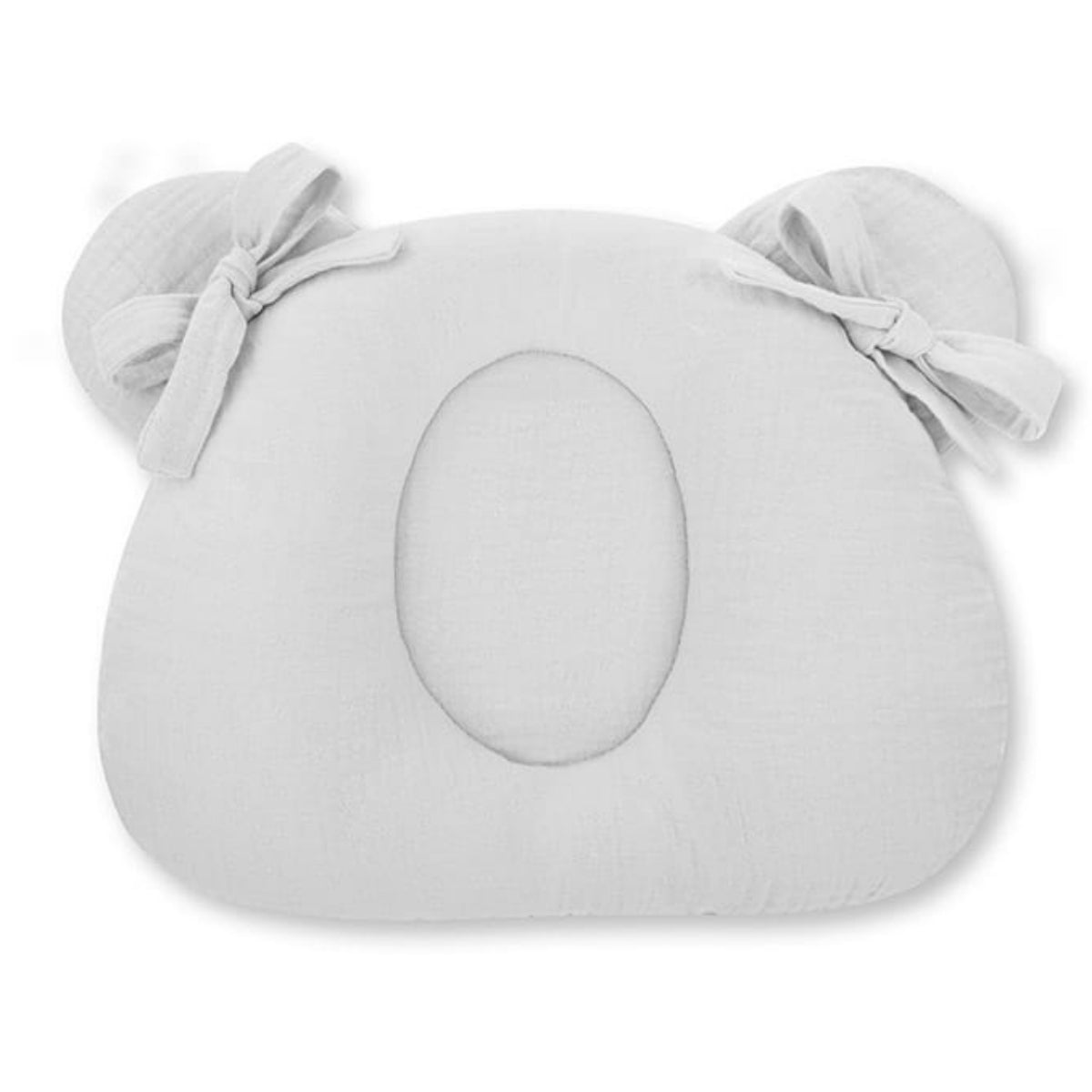 Almohada Cojin Plagiocefalia Bebés Muselina Grey_2