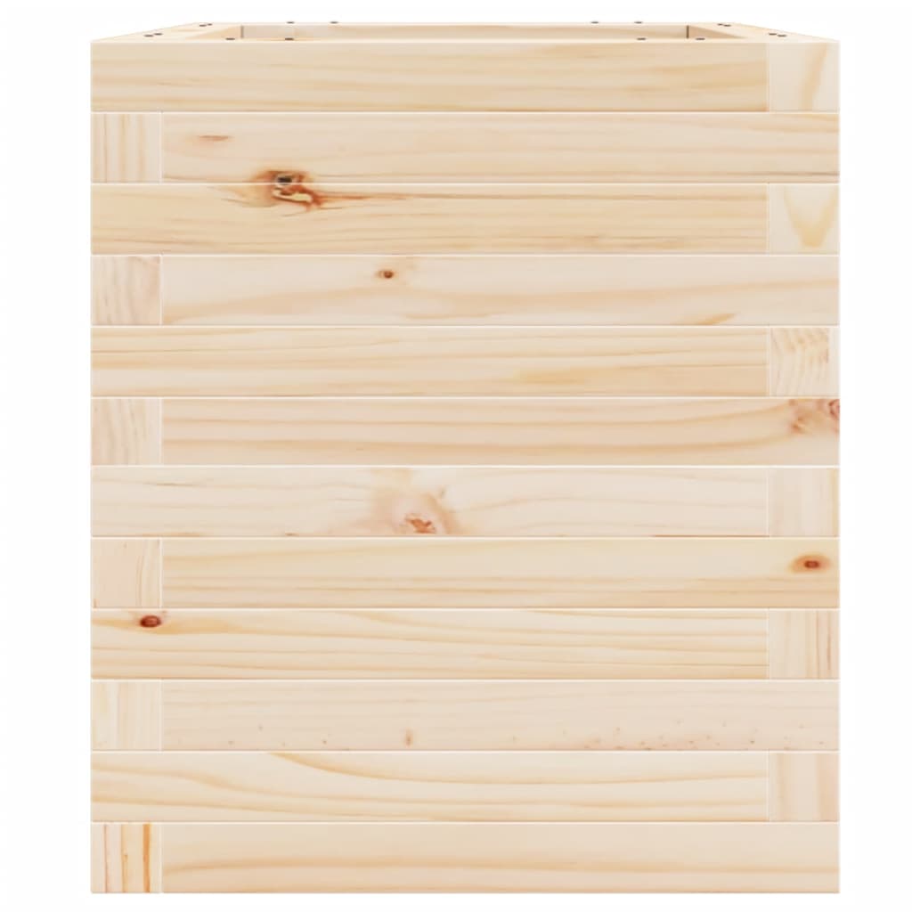 Jardinera De Madera Maciza De Pino 40x40x46 Cm_5