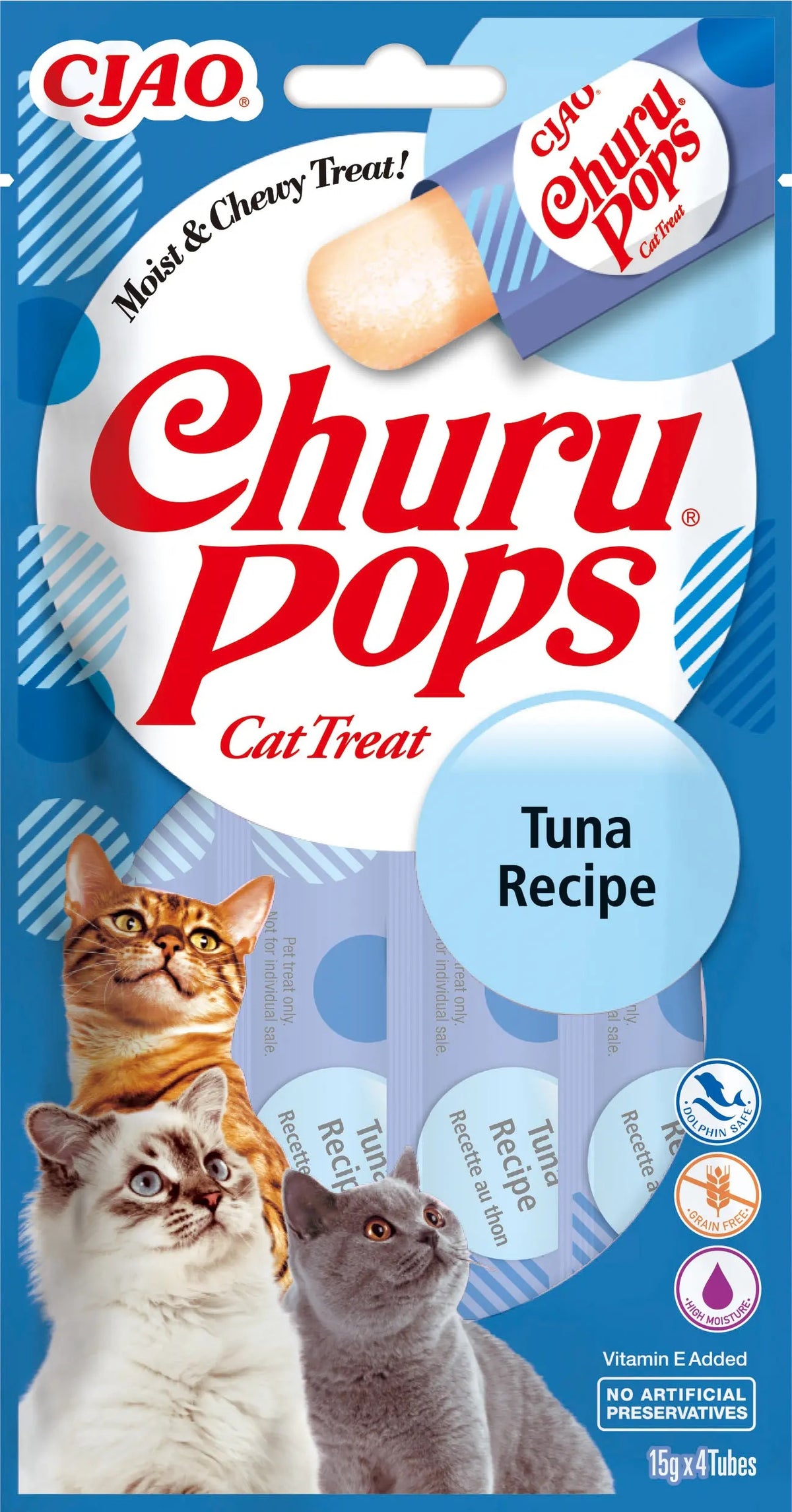 Snack Pops de Atún para Gatos Churu 4 x 15 g