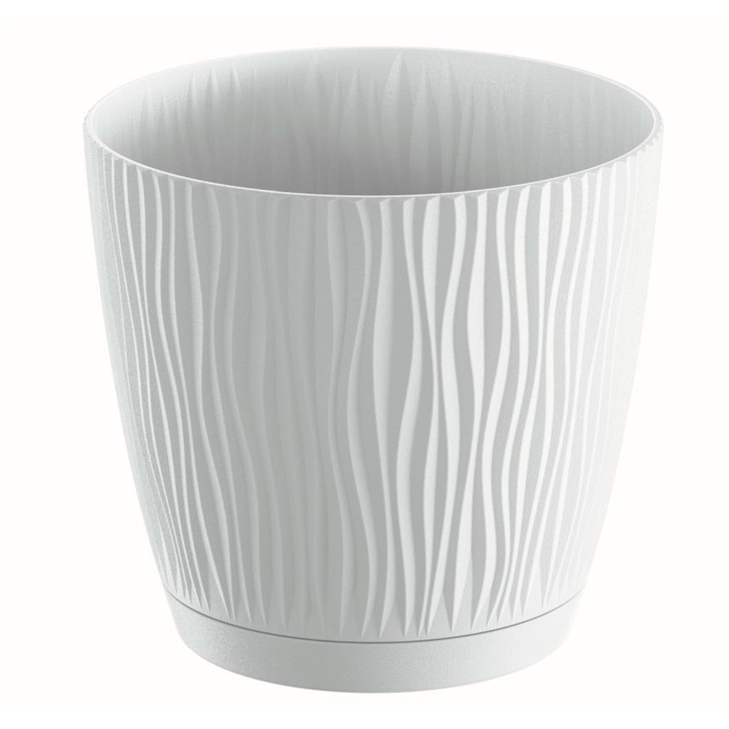 Maceta Sandy P 0,6l., Dimensiones (mm) 108x108x102, Color Blanco_0