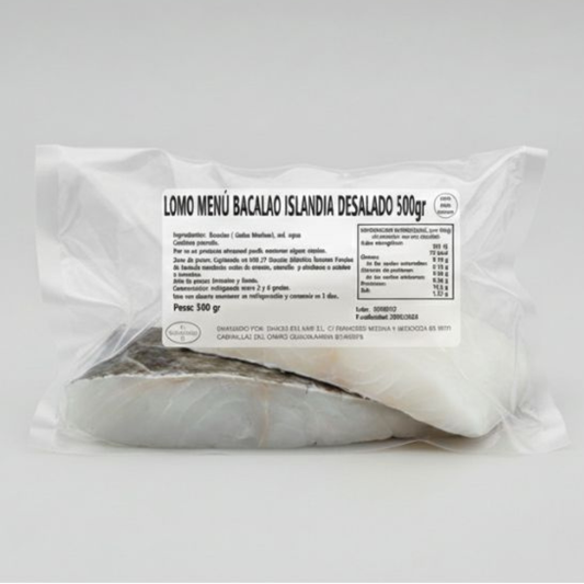 Lomo Menú De Bacalao Desalado De Islandia – Calidad Profesional_0
