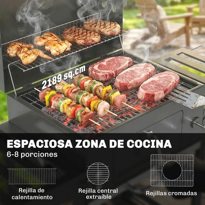 Outsunny Barbacoa De Carbón Portátil_3