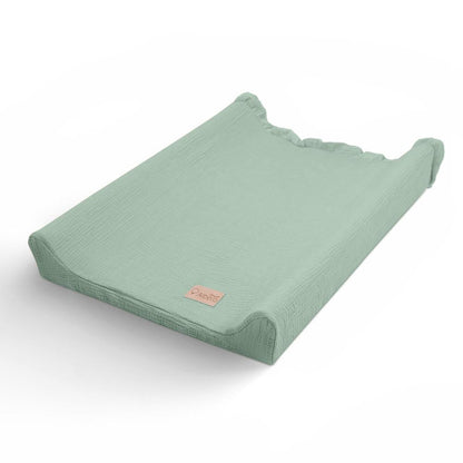 Funda De Cambiador Muselia Algodón 100% Cotton Color Salvia