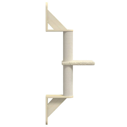 Vidaxl Árbol Rascador Para Gatos De Pared Crema 85,5 Cm_4
