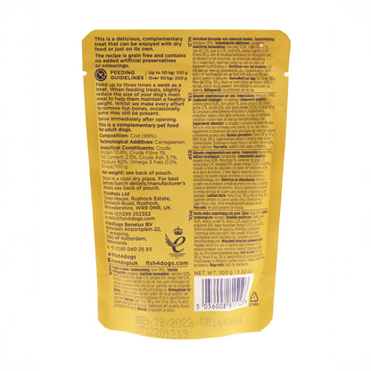 Fish4dogs Mousse Light Para Perro Sin Cereales – Bacalao 100 G (pack De 6)_3